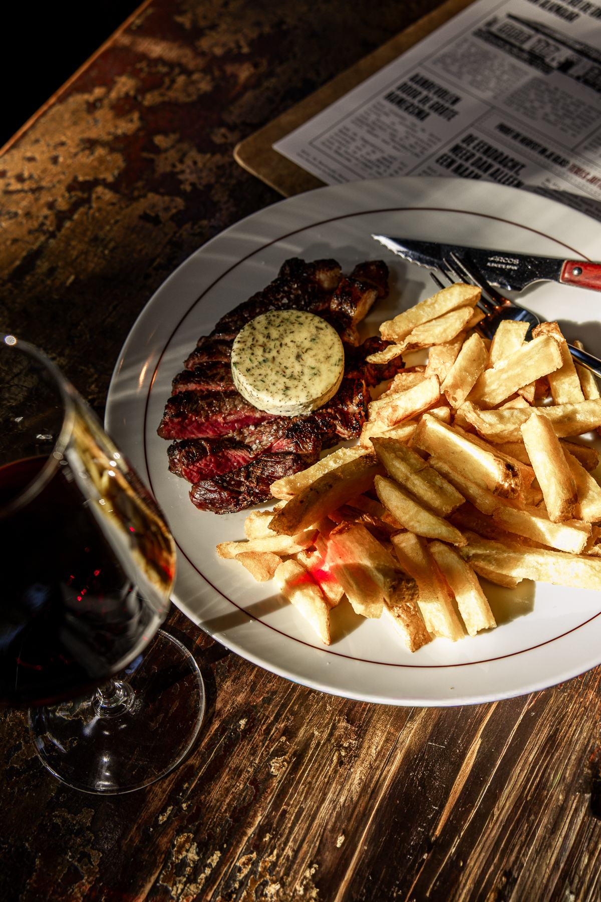 Steak frites in 't ijkgebouw 
